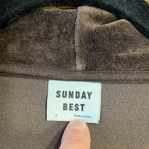 ❤️SOLD❤️Sunday Best Kiera Mocha Brown Velour Hoodie - Picture 8 of 12